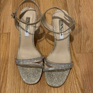 Women’s sparkly high heels